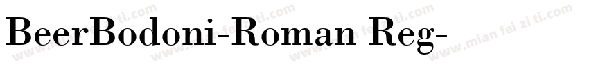 BeerBodoni-Roman Reg字体转换